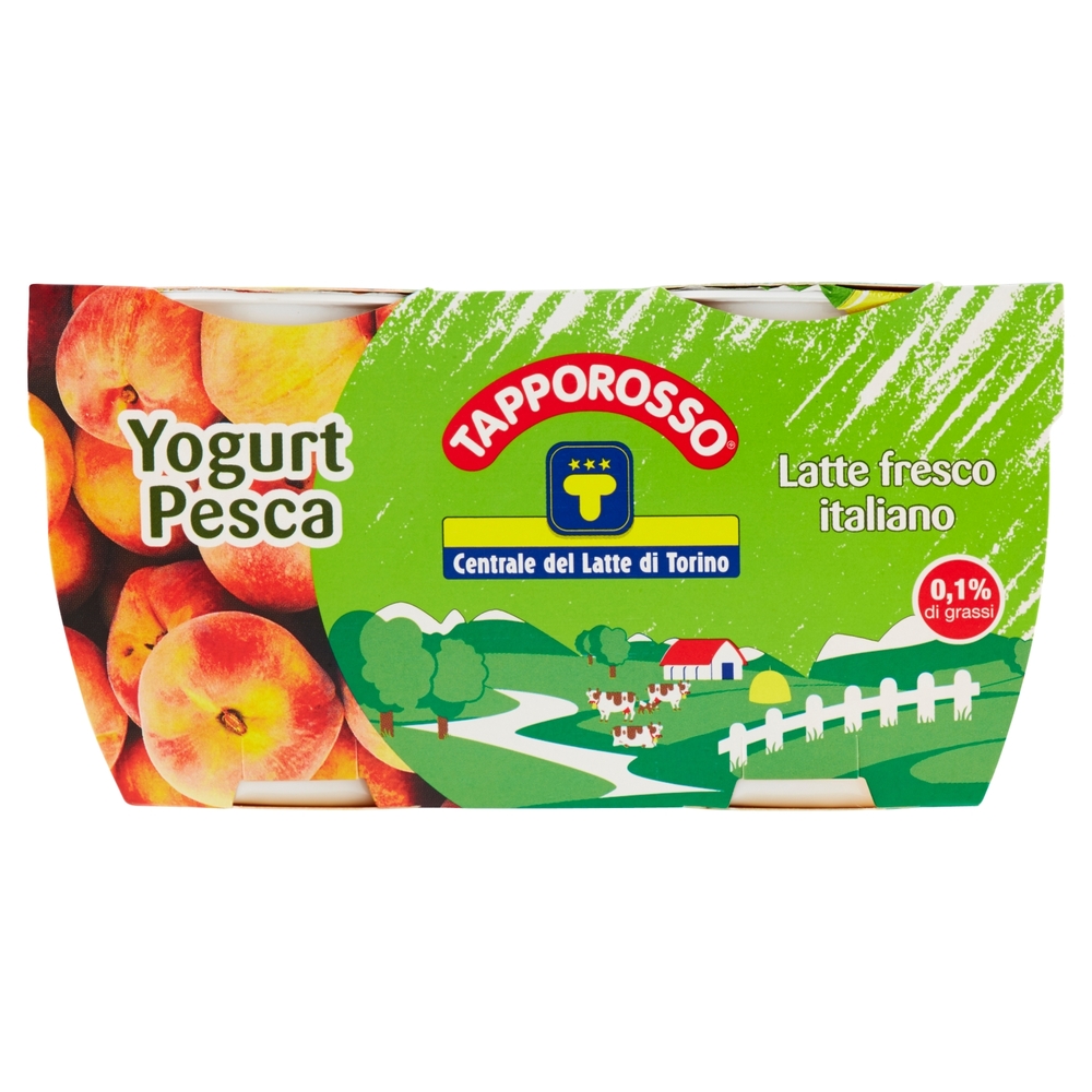 Yogurt Magro alla Pesca, 2x125 g